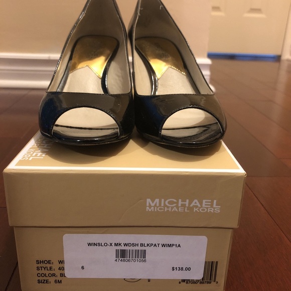 Black Michael Kors open toe heels! - Picture 4 of 4